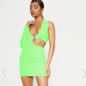 Lime Cut-Out One Should Dress | PLT